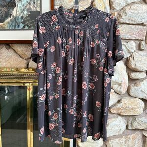 Torrid women’s plus georgette floral top